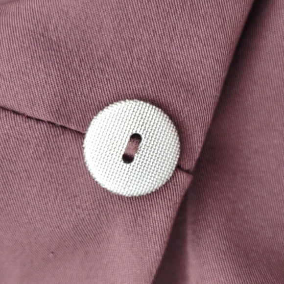 HELENE BLAKE LADIES VINTAGE CHOCOLATE GOLD ACCENTED (3) BUTTON JACKET (UNLINED) - Picture 6 of 16